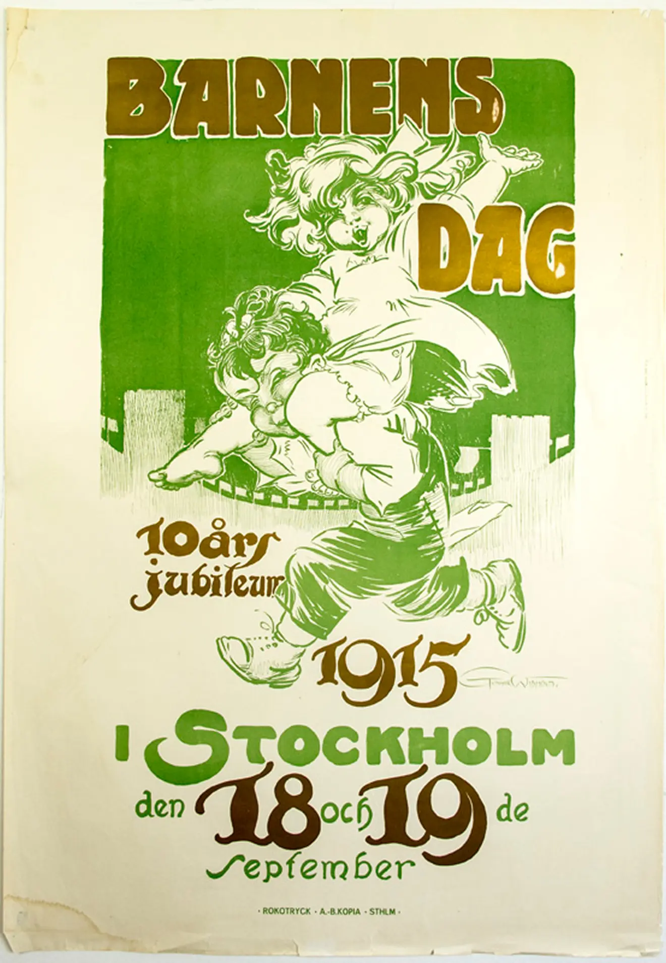 Poster för barnens dag